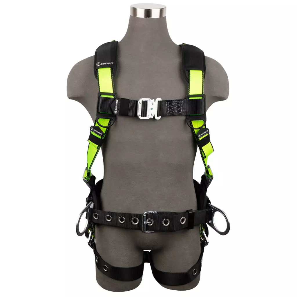 PRO Construction Harness: 3D, QC Chest, TB Legs | Safewaze