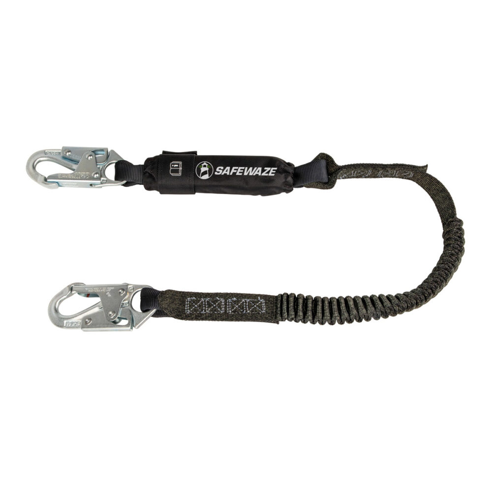 thumbnail image 2 of Malta Dynamics 6' Single Leg Shock Absorbing Lanyard – Steel Snap Hooks, USA Made 2 of 3