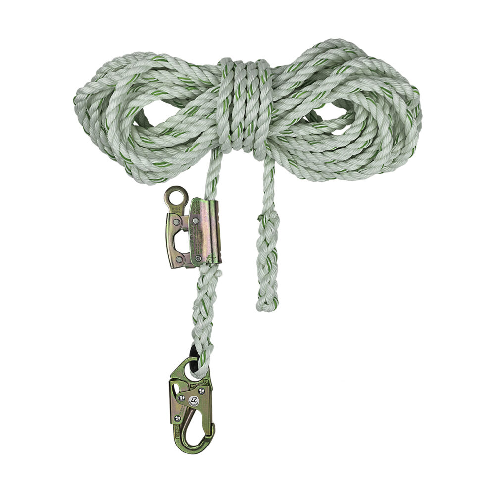 PRO Vertical Lifeline Assembly: Snap Hook, Rope Grab