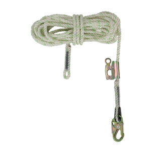 PRO Vertical Lifeline Assembly: Snap Hook, Rope Grab