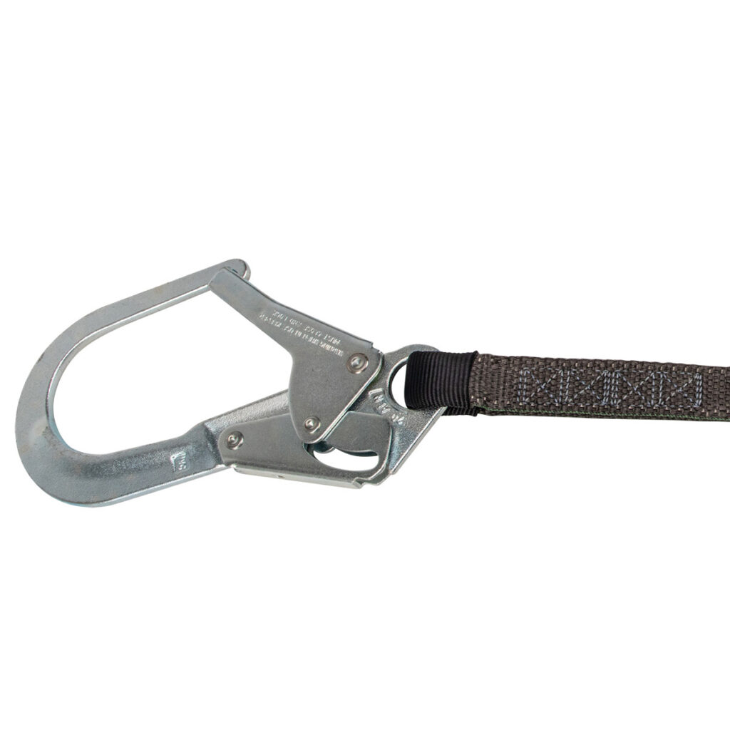Heavyweight 6' Energy Absorbing Lanyard Dual Leg, Rebar Hooks Safewaze
