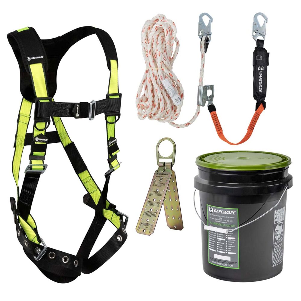 PRO Bucket Roof Kit: FS185 Harness, 018-7005 VLL, FS870 Anchor