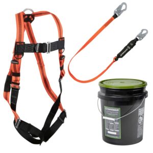 V-Line Bucket Combo: FS99280-E Harness, FS88560-E Lanyard
