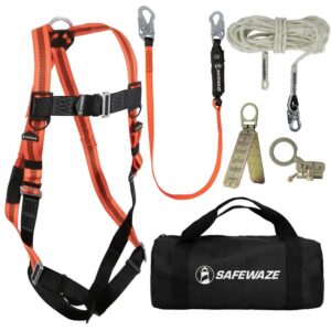 V-Line Bag Roof Kit: FS99280-E Harness, FS700-50 VLL, FS1120 Grab, FS88560-E Lanyard, FS870 Anchor, FS8150 Bag