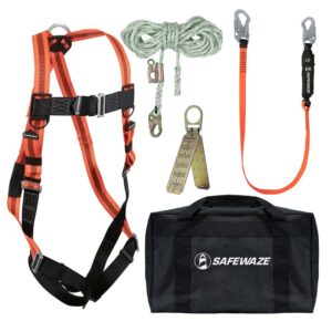 V-Line Bag Roof Kit: FS99280-E Harness, FS700-50GA VLL, FS88560-E Lanyard, FS870 Anchor, FS8175 Bag