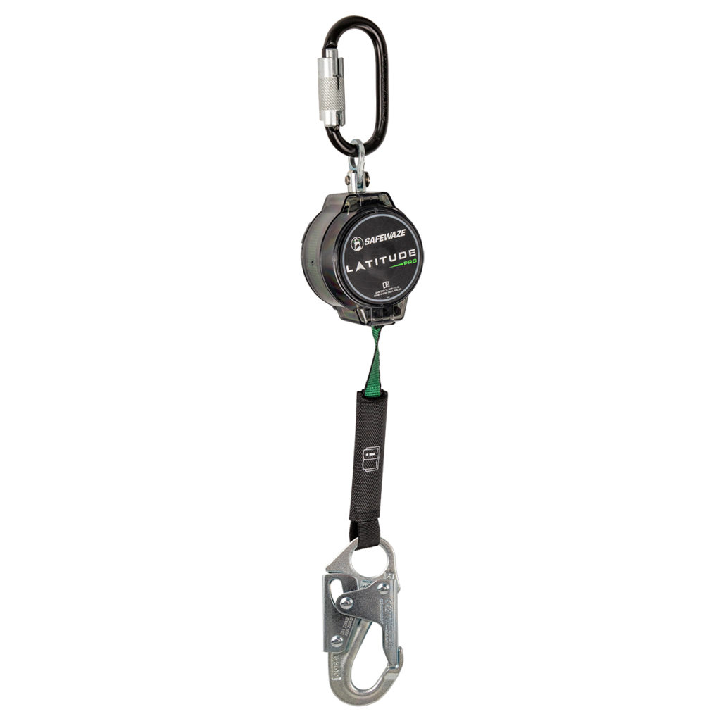 Latitude Pro 7' Single Web SRL-P: Triple Lock Carabiner | Safewaze