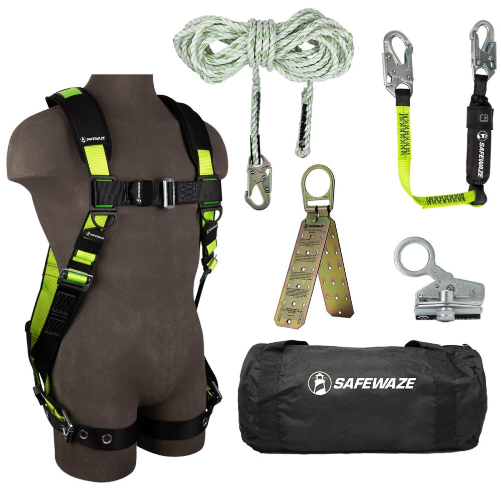 PRO Bag Roof Kit: FS185 Harness, FS700-50 VLL, FS1118-DC Grab, FS560-3  Lanyard, FS870 Anchor, FS8150 Bag