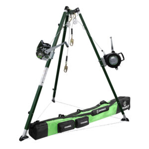 10' Tech Tripod Kit: 65' Technical Personnel Winch, 65' 3-Way