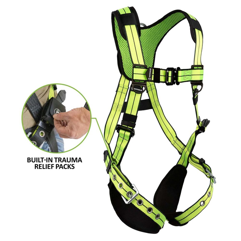 Safewaze Arc Flash Full Body Harness: DE 1D, DE MB Chest/Legs – American  Ladders & Scaffolds