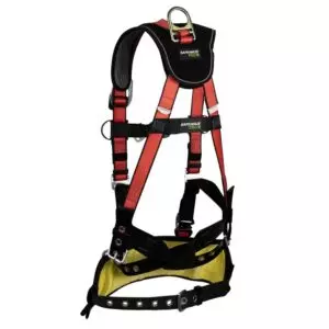 Oil & Gas Full Body Harness: 1D, Derrick Belt, Alu QC Chest, FD, TB Legs