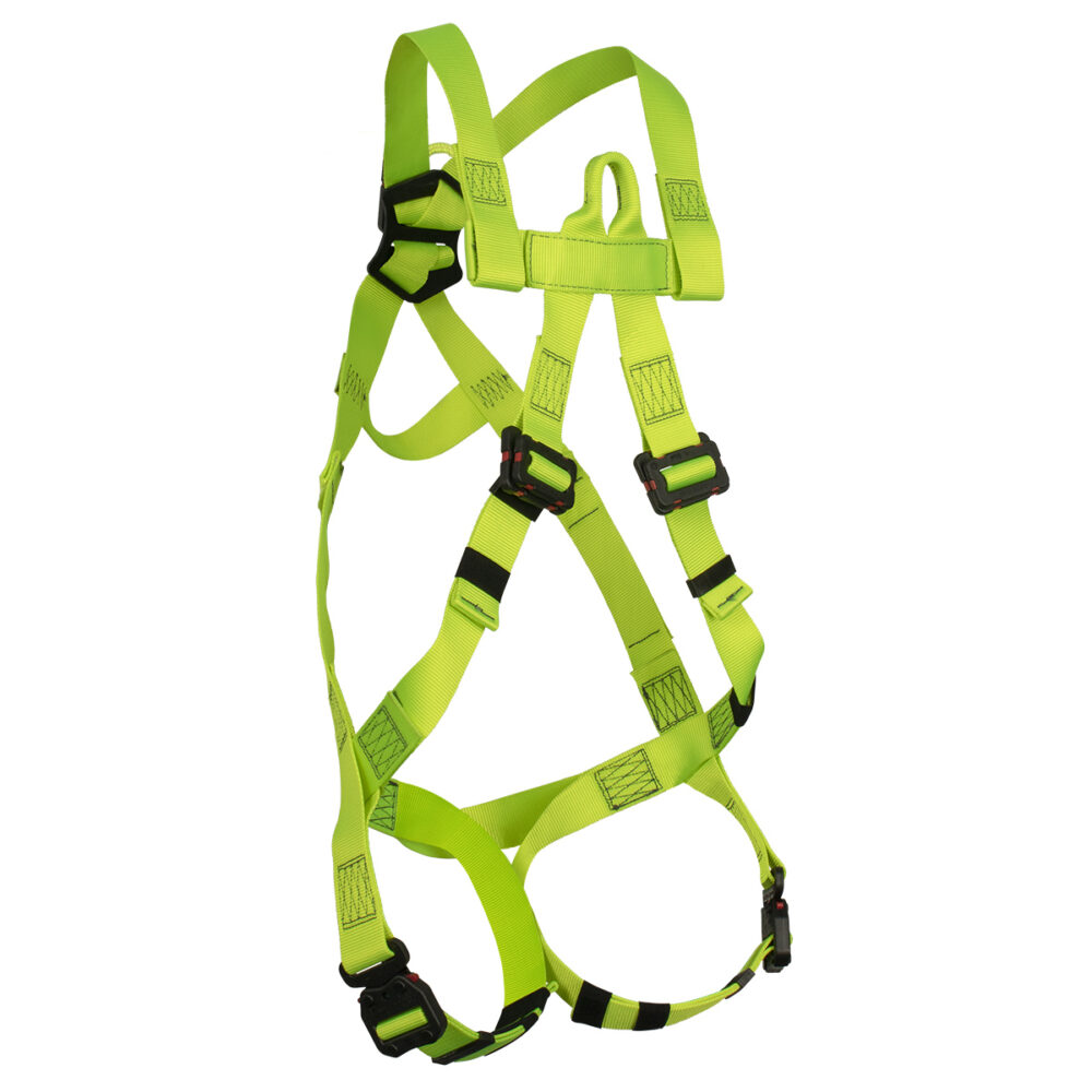 Arc Flash Full Body Harness: Soft Dorsal & Sternal Loop, DE MB Torso, DE QC  Legs
