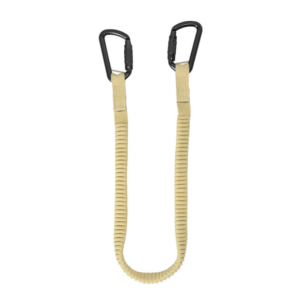 15 lb. Arc Flash Elasticated Tool Tether: 2 Carabiners