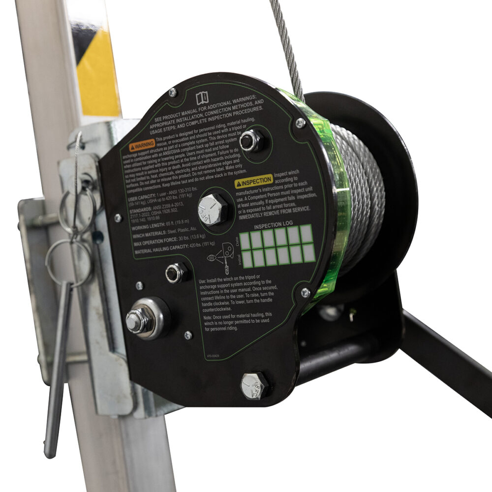 65' Mini Personnel Winch - Cable - Image 3