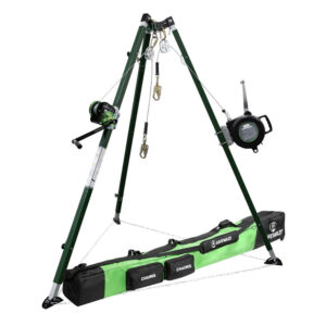 10' Tech Tripod Kit: 65' Mini Personnel Winch, 65' 3-Way