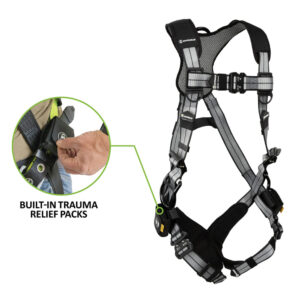 PRO+ Slate Full Body Harness: Alu 3D, Alu QC Chest/Legs, Trauma Relief
