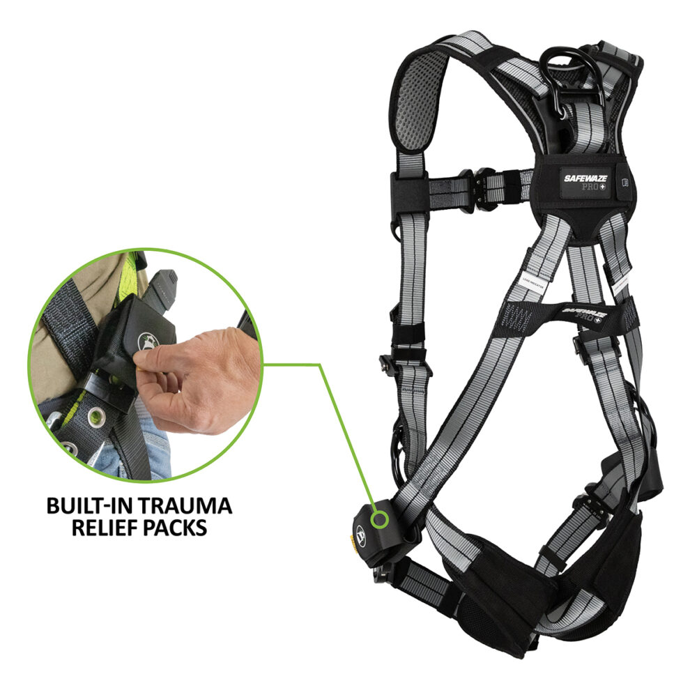 PRO+ Slate Full Body Harness: Alu 3D, Alu QC Chest/Legs, Trauma Relief - Image 2