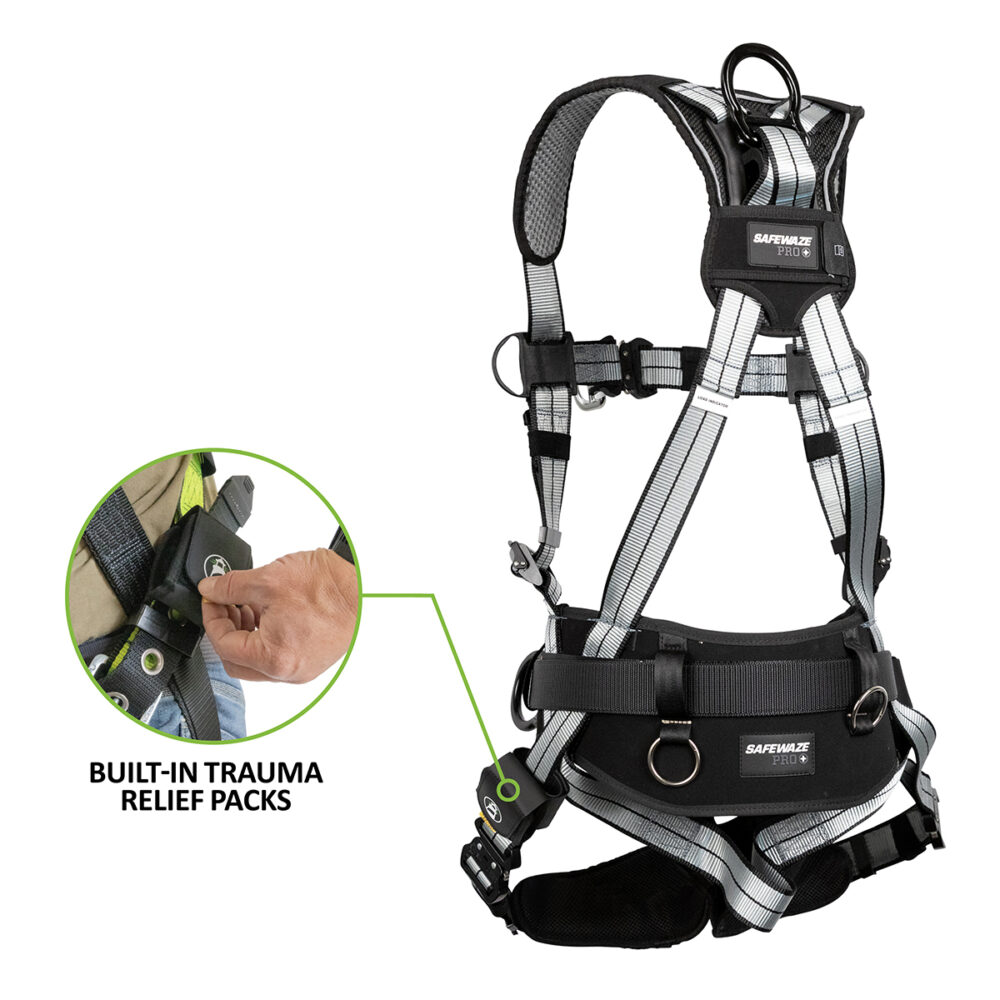 PRO+ Slate Construction Harness: Alu 3D, Alu QC Chest, Alu FD, Alu QC Legs, Trauma Relief - Image 2