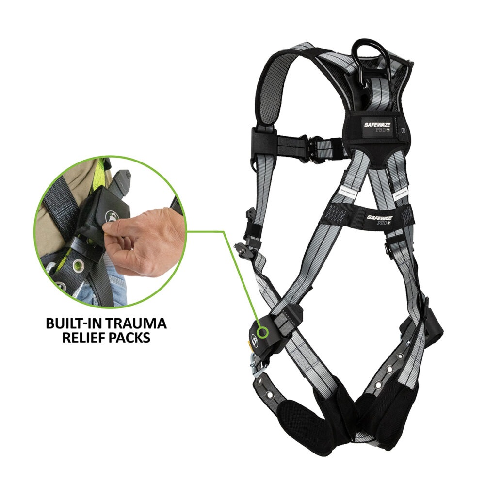 PRO+ Slate Full Body Harness: Alu 1D, Alu QC Chest, TB Legs, Trauma Relief - Image 2